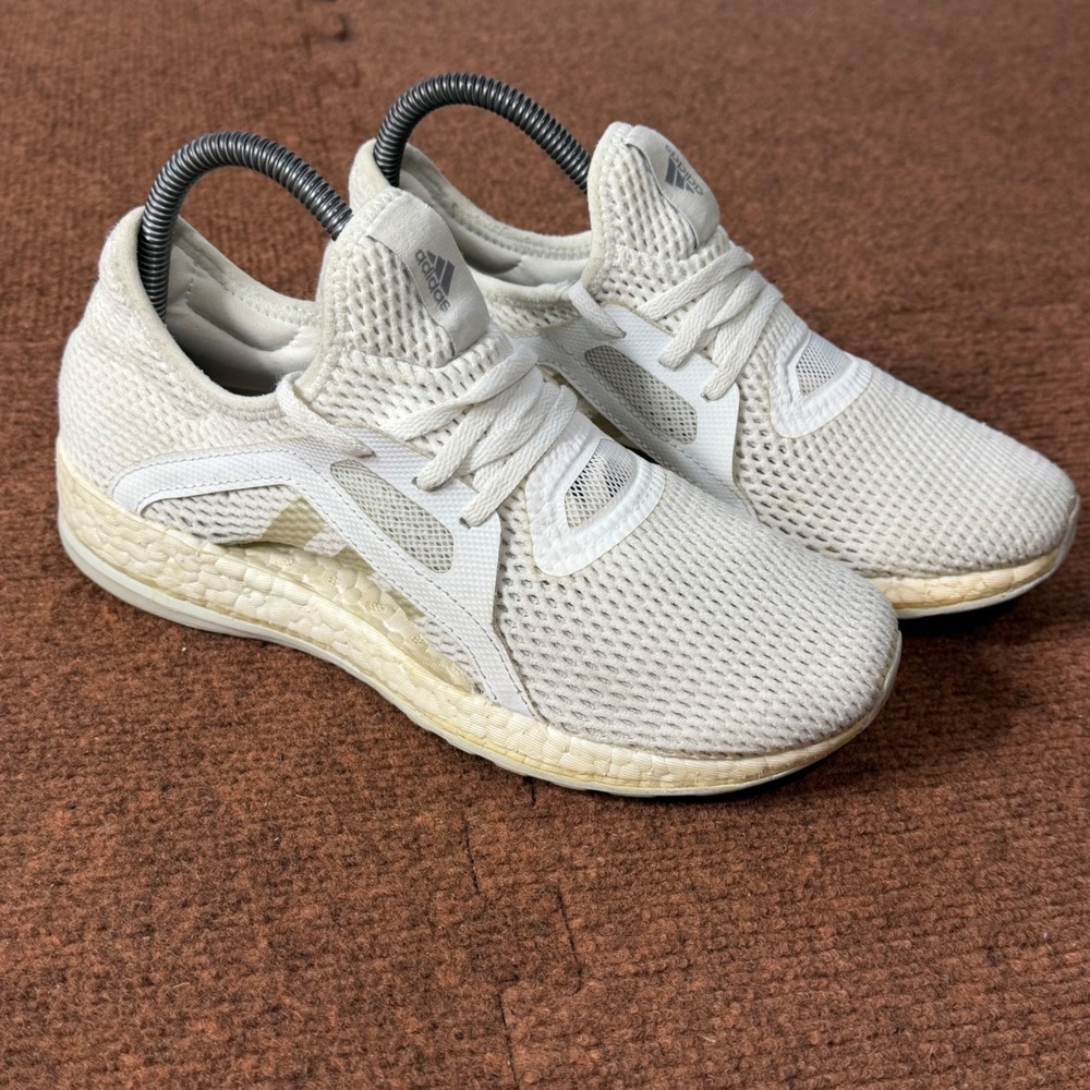 gym fit cute yoga Adidas PureBoost X Womens Running Shoes White BB4969 Size 6.5